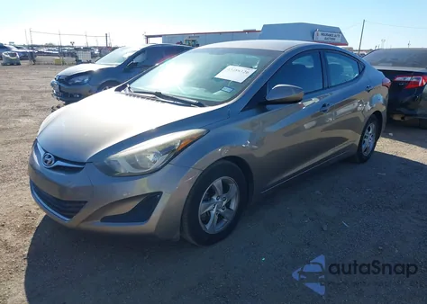 2014 Hyundai Elantra Se from USA, damaged, VIN 5NPDH4AE1EH507771